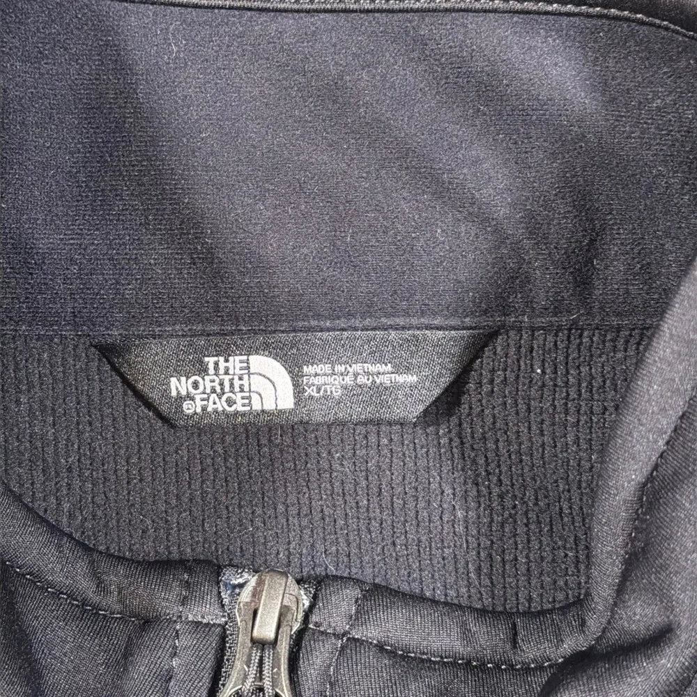 The North Face Windwall Vest Mens XL Black Logo Full Zip Softshell Golf Preppy